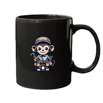 Discover Cute Monkey Craftsman Mugs