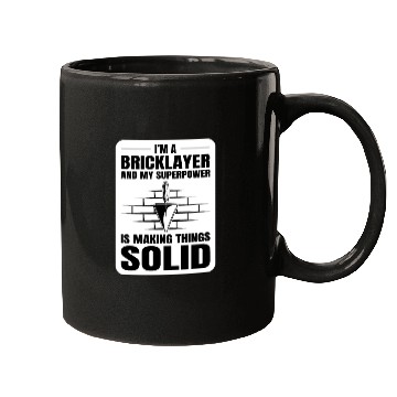 Discover Bricklayer Bricklaying Brick Mason Wall Builder Mugs