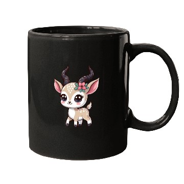 Discover Playful Gazelle Cartoon Mugs