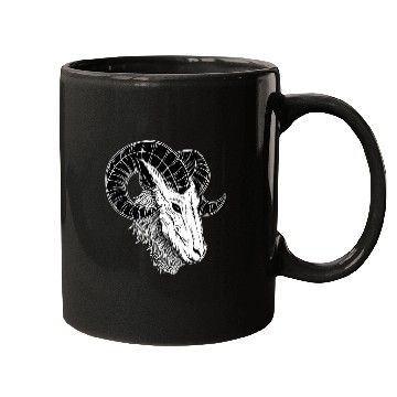 Discover Dark Devil Baphomet Goat Head Mugs