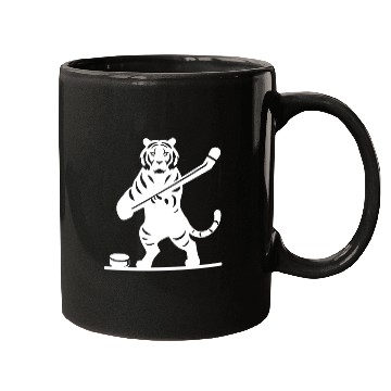 Discover Tiger Hockey Player Silhouette Mugs