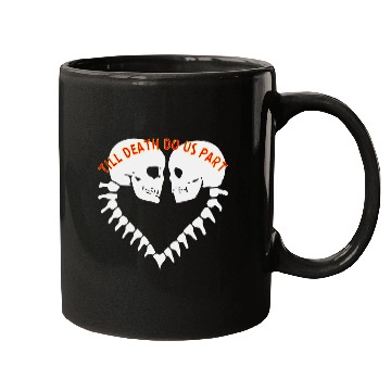 Discover Skulls Till Death Do Us Part Heart © Mugs