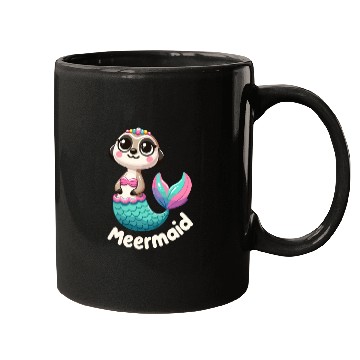 Discover Meerkat Mermaid Fantasy Mugs