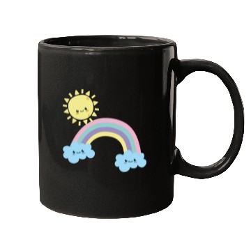 Discover Rainbow sun Mugs