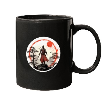 Discover Samurai Sunset Mugs