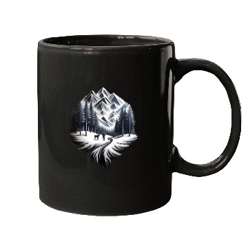 Discover Winter is here ,snowy mountains nature Mugs