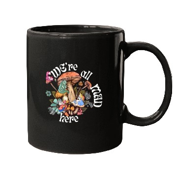 Discover We're all Mad Here - Alice in Wonderland inspired Mugs