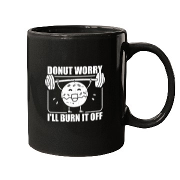 Discover Fitness Donut Funny Donut Gym Mugs