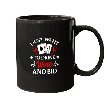 Discover Contract Bridge Card Game Drink Wine Mugs