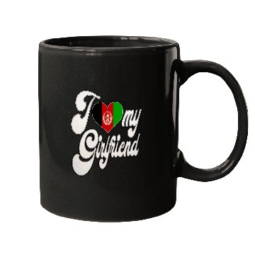 Discover AfghanI Love My Afghanistan Girlfriend Mugs