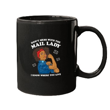 Discover African American Postal Worker Mail Lady Funny Mugs