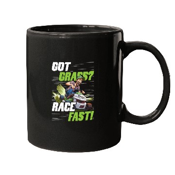 Discover Lawn Mower Racing Got Grass Race Fast Mugs