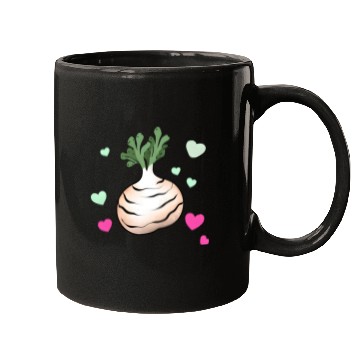 Discover Turnip Love Valentine's Day Hearts Mugs