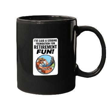 Discover Retired Bricklayer: Retirement Foundations of Fun Mugs
