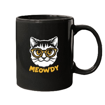 Discover Meowdy Funny Kitty Michigan Gift Mugs