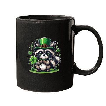 Discover St. Patrick's Day Raccoon Revelry Mugs