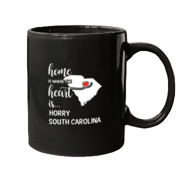Discover Horry County South Carolina Is Where My Heart Is Mugs