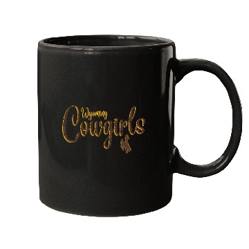 Discover Wyoming Cow 'S Floral Script Mugs
