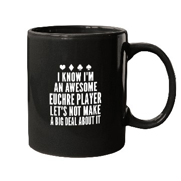 Discover Euchre card funny euchre Mugs