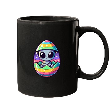 Discover Alien Easter Egg Hatching: Colorful Surprise Mugs