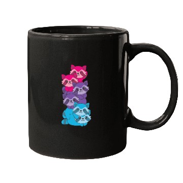 Discover Androgynous Flag Pride Lgbtq Cute Raccoon Mugs