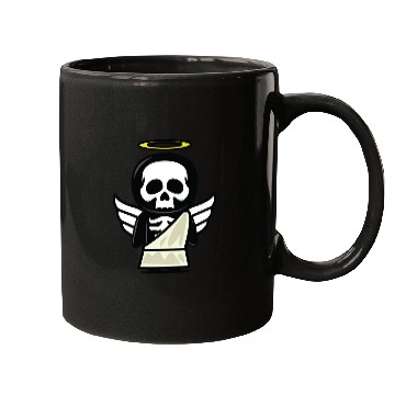 Discover Funny angel skull halloween costume Mugs