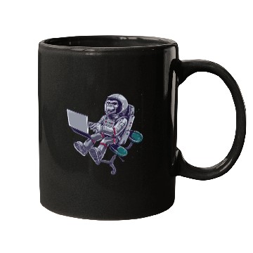 Discover Astronaut Monkey In Space Mugs