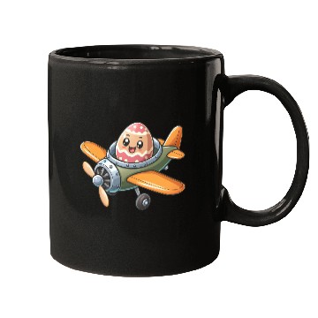 Discover Easter Egg Airplane Pilot Design Mugs