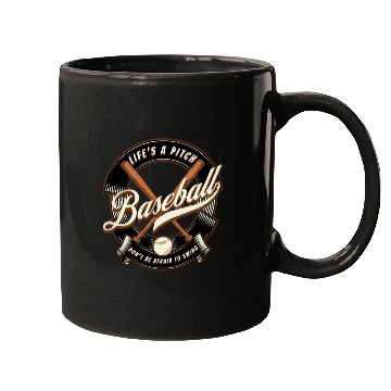Discover Baseball Life s a Pitch Mugs