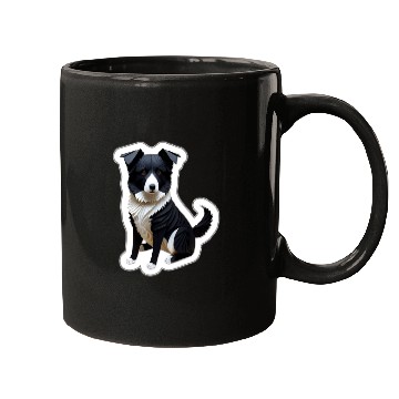 Discover Origami Border Collie Mugs