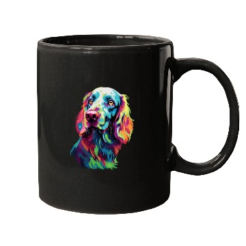 Discover Watercolor Colorful English Setter Mugs