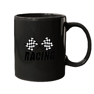 Discover Racing flags Check, Race Free, flag, Mugs