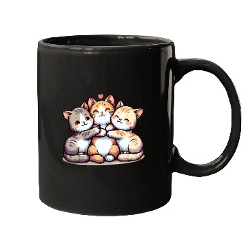 Discover Fluffy Cat Cuddles Mugs