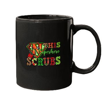 Discover This Superhero Wears Scrubs Mugs