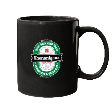 Discover Saint Patrick s Day Shenanigans Beer Label Mugs