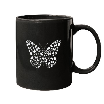 Discover Butterfly Butterflies Insect Silhouette Mugs