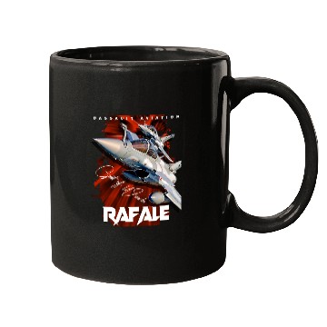 Discover Dassault Rafale French Fighterjet Aircraft Mugs