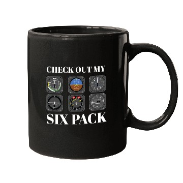 Discover Funny Pilot Six Pack Aviation Flight Simulation Mugs