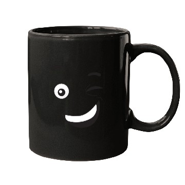 Discover happy face with wink Mugs