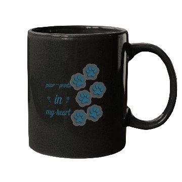 Discover paw prints in my heart Mugs