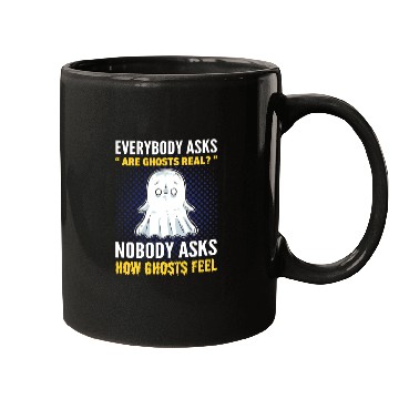 Discover Everybody Asks Are Ghosts Real? Ghost Hunting Mugs
