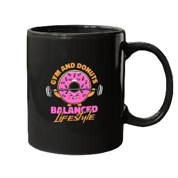 Discover Fitness Donut Funny Donut Gym Mugs