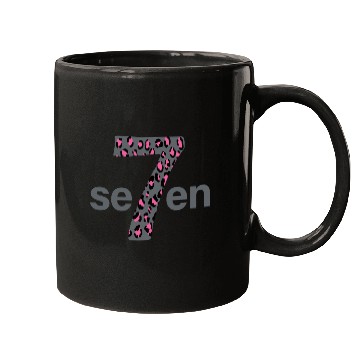 Discover Seven in pink animal print Mugs