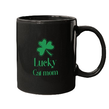 Discover Lucky Cat Mom St Patrick's Day Mugs
