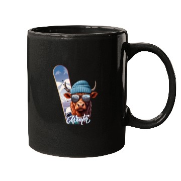 Discover Winter sports, Charly the Snowboarder Mugs