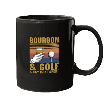 Discover Bourbon Golf Funny Golfer Bourbon Lover Mugs