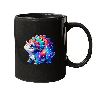 Discover Cute Galaxy Ankylosaurus Mugs