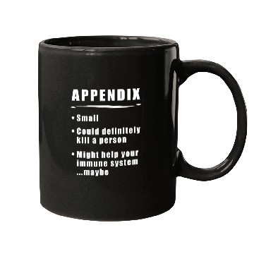 Discover Appendicitis Appendix Definition bold Mugs