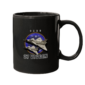 Discover Saab 37 Viggen Swedish Multi Combat Aircraft Mugs