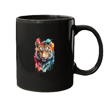 Discover Wild Splendor: Colorful Leopard Face Mugs